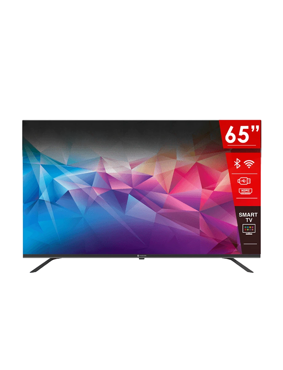 Smart TV Motorola de 65 pulgadas — primer premio del juego GANA con DVNET